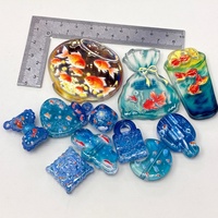 Perles acryliques en vrac à motifs de poissons de dessin animé, assorties, pour la création de bijoux DIY, accessoires pour chaînes de téléphone, breloques de sac et porte-clés