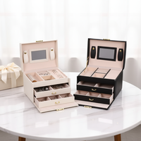 Boîte de rangement et de présentation de bijoux en cuir souple multicolore avec fermeture à boucle pour montres, bracelets et joncs - Accessoires de présentation pour cadeaux