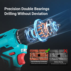 Perceuse <span class=keywords><strong>sans</strong></span> <span class=keywords><strong>fil</strong></span> 16V <span class=keywords><strong>sans</strong></span> balais, 25 réglages de couple, avec roulements doubles de précision, perceuse électrique à 2 vitesses pour l'amélioration de l'habitat et le bricolage - Product Image 5