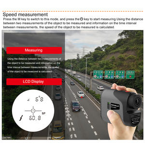 Gri Golf lazer menzil ölçer 905nm lazer mesafe ölçer IP54 anma 6.5X büyütme - Product Image 5