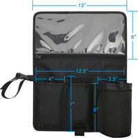 Organisateur de dossier d'avion Voyage de vol Essentials Sac de rangement arrière de siège de compagnie aérienne Poches suspendues pour tablette