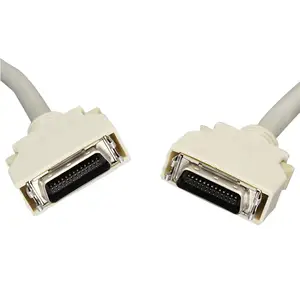 Cabo servo SCSI Mdr 26 pinos com 0.5m 1m 2m cabo de dados preto redondo sinal I/O macho para macho cabo conector Scsi