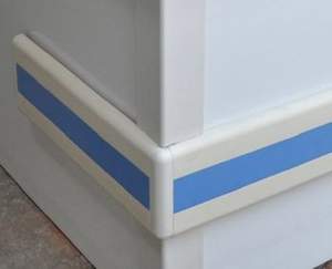 Protector de pared personalizado OEM para hospitales, hoteles, plástico texturizado, material de PC, PVC, PP, ABS, molde extruido de seguridad, producto de plástico de corte - Product Image 2