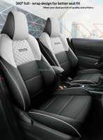 Housses de siège auto en cuir premium respectueuses de la peau pour Toyota C-HR 2024-2026, ajustement personnalisé pour SUV 5 places, ensemble complet d'accessoires