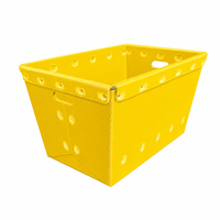 Bac de rangement pliable en plastique PP 4 mm, recyclable, étanche, empilable, couleur personnalisée, pour usage en entrepôt