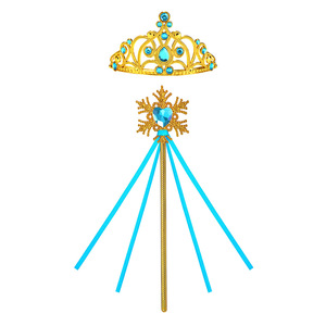 Accessoires <span class=keywords><strong>de</strong></span> princesse Elsa : Gants, baguette magique, couronne, ensemble <span class=keywords><strong>de</strong></span> bijoux, perruque tressée <span class=keywords><strong>pour</strong></span> robe <span class=keywords><strong>de</strong></span> princesse Blanche-<span class=keywords><strong>Neige</strong></span>, accessoires <span class=keywords><strong>de</strong></span> cosplay - Product Image 2