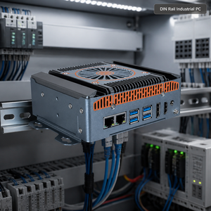 มินิพีซีอุตสาหกรรม N150 N100 N305 4*2.5G <span class=keywords><strong>LAN</strong></span> 1*DDR5 PCIe4.0 HD DP Type-C Win11 X86 พีซีไร้พัดลม OEM - Product Image 4