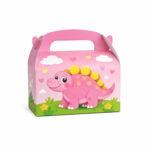 Caja de Regalo Personalizada con Logotipo Impreso para Niños, Caja de Regalo para Fiestas Infantiles, Caja de Embalaje para Juguetes, Caja de Papel con Asa para Niños - Product Image 3