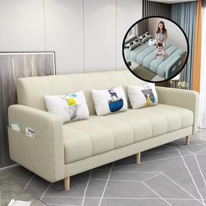 Komfortables Design Klappbare gepolsterte Liege couch Massivholz beine Schlafs ofa für Wohnzimmer - Product Image 3