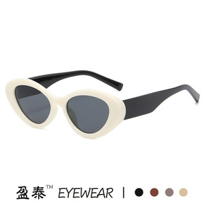 แว่นกันแดดทรงแคทอาย Yingtai Eyewear ป้องกันรังสียูวี 400 กรอบพลาสติก น้ำหนักเบา สำหรับผู้หญิง สีฟ้า - Product Image 2