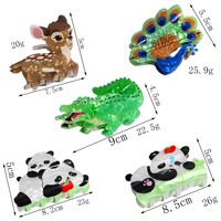 SHESHARES Pince à Cheveux Mignonne Animaux Kawaii – Panda, Crocodile, Paon, Cerf – Accessoires pour Cheveux à Forte Adhérence