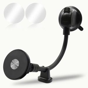 Support magnétique pour téléphone de voiture avec bras flexible pour la navigation, noir, ajustement universel - Product Image 5