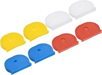 Housse de protection de clé de couleur personnalisée, ensemble d'étiquettes d'identification de clés, pochette en Silicone pour l'organisation de la maison et de l'appartement