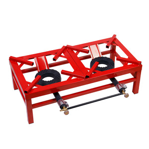Estufa de Gas Portátil de Doble Quemador para Exteriores, Hierro Fundido y Acero KSGB22, Uso Comercial, Residencial y para Camping - Product Image 5