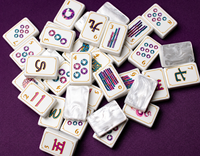 Jeu de Mahjong de Luxe Américain à 2 Niveaux avec Tuiles Acryliques Gravées – Collection Mahjere Bijou
