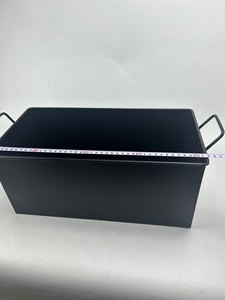 Moderno Portacenere Quadrato in Acciaio per Caminetto, Verniciato a Polvere Nera con Bruciatore per Legna, Decorazione per la Casa - Product Image 1