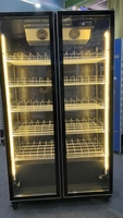 Réfrigérateur vertical à porte vitrée 550L Fabricant direct ISO 9001 48C Ambiante R290 LED