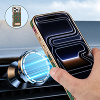 Funda Magnética para Teléfono con Soporte de Corcho Electrochapado, Compatible con Carga Inalámbrica para Apple Series 18/17/16/15/14/13, OEM/ODM Denior
