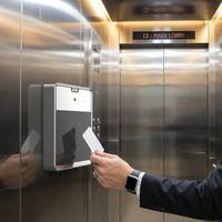 Lector de Control de Acceso NFC con Código QR 2D A163 AC8630, Wiegand RS485 Ethernet para Control de Ascensores en Edificios de Oficinas, con Certificación CE y FCC