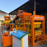 Machine automatique hydraulique QT6-15 pour la fabrication de blocs de ciment en Ethiopie, pour la production de blocs creux, de briques pleines et de pavés en usine.