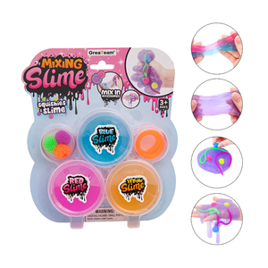 Attractive 3-Color <b>Crystal</b> Pellet Playdough & Slime Toys with Interesting Packaging Mixing Fun - Product Image 2