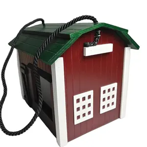 Wooden Pet Houses and Bird Houses with Lanyards for Hanging from Trees Pet Furniture