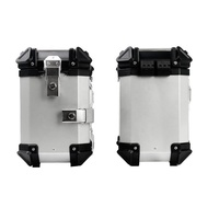 Boîte latérale supérieure universelle en alliage d'aluminium pour moto anti-collision 38L pour le voyage