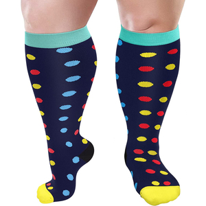 Chaussettes <span class=keywords><strong>de</strong></span> compression grande taille 2XL 3XL 4XL pour femmes et hommes, mollets larges, taille extra large, grande taille, <span class=keywords><strong>bas</strong></span> <span class=keywords><strong>de</strong></span> soutien jusqu'au genou - Product Image 3