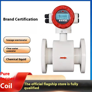 مقياس تدفق المياه الكهرومغناطيسي من دينجي مع مخرج RS485 و4-20 مللي أمبير، يدعم التخصيص والتصنيع حسب الطلب، مع شاشة LCD ومادة PTFE ودقة 0.5% - Product Image 4