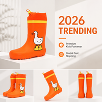 Bottes de pluie pour enfants en caoutchouc naturel confortables avec cordon de serrage, motif personnalisé, vente en gros d'usine, pour activités de plein air en saison des pluies