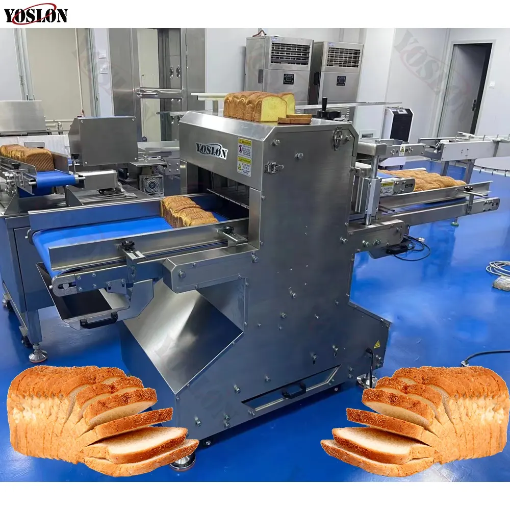 Yoslon nhà máy giá bán buôn hoàn toàn tự động bánh mì Slicer máy/bánh thương mại sử dụng máy cắt bánh mì