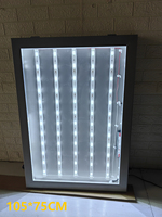 Kotak Lampu LED Tahan Air untuk Iklan Luar Ruangan, Ukuran Kustom, Papan Poster Bercahaya untuk Bisnis, Hotel, Restoran