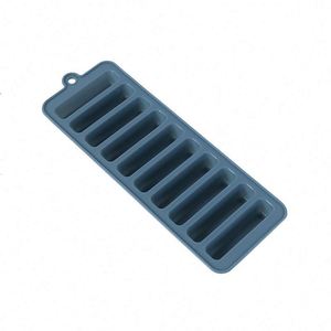 Bac à glaçons en silicone, 10 compartiments, boîte à glaçons, moule à glaçons en bande - Product Image 1