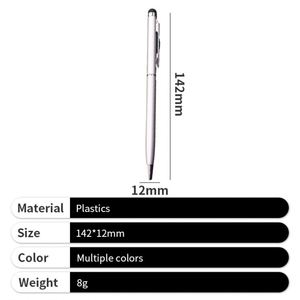 2026 Universal Rotatable Office Metal Capacitive Stylus <b>Pen</b> with Black Rubber Tip - Product Image 4
