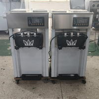 Machine à fabriquer de la crème glacée 18L/H, machines à crème glacée automatiques, machine à crème glacée molle commerciale pour les entreprises, prix