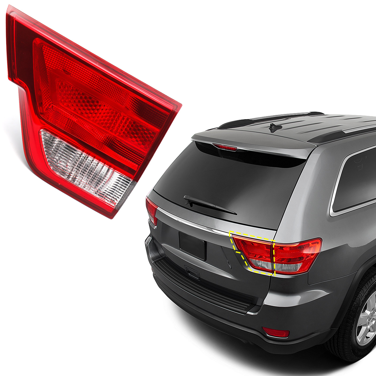 Auto Car Part Inner Taillight Rear Lights Tail Lamp Light Fit for Jeep Grand Cherokee 2011 2012 2013 57010274AF 57010275AF Auto Parts Image 1