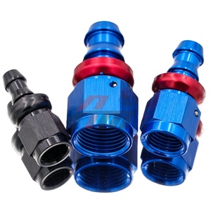 Fabrika uydurma alüminyum hidrolik hortum adaptörü itme kilidi AN4 anan8 AN10 AN12 AN16 AN20 boru bağlantı parçaları - Product Image 1