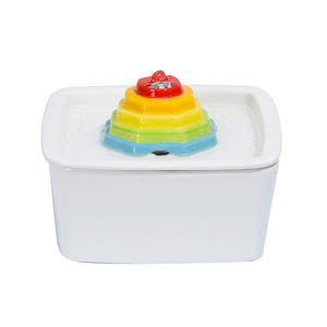 1.6L เซรามิกปั๊มน้ำแบบเงียบน้ำพุอัตโนมัติสำหรับแมวดีไซน์คลาสสิกถูกสุขอนามัยและทนทาน - Product Image 1