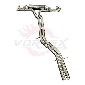 Système d'échappement Catback à soupapes Vortex SS304 pour Audi RSQ8 4M8 4.0T V8 BiTurbo 2019-2024 Quattro, double sortie, système de modification Bolt-On, ensemble de tuyaux - Product Image 3