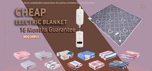 Motif en forme de coeur 410g Polyester Matériau Prix bon marché Feuille chauffante électrique, 2 réglages de chaleur Chauffe-<span class=keywords><strong>lit</strong></span> pour le ménage - Product Image 2