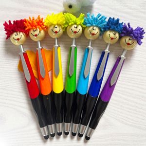 Bolígrafos con Cabezal de Peluche, Diseño de Cepillo, Portátiles, Lindos, Multifuncionales, para Firmar, Escritura de 1.0 mm - Product Image 1