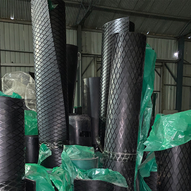 Conveyor Rubber Pulley Diamond Lagging