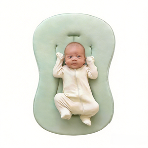 Cojín de Soporte para Bebés de 0 a 8 Meses, Estándar de Seguridad CPSC, <span class=keywords><strong>Nido</strong></span> para Bebés de Algodón Premium, Tumbona Curva para Bebés - Product Image 1