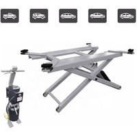 Élévateur à ciseaux hydraulique portable à levée complète pour véhicules, cric de levage pour garages