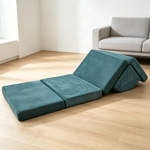 Cojín de Seguridad Plegable, Portátil, de Felpa Suave, No Tóxico, Multifuncional, 4 Pliegues, Alfombra de Juego Anticaídas para Bebés y Niños - Product Image 3