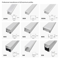 Profilé en Aluminium pour Bande Lumineuse LED, Canal Encastré avec Diffuseur de Lumière LED