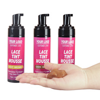 Mousse Teintante pour Dentelle Marque Privée – Finition Naturelle pour Perruques en Dentelle, S'adapte à la Teinte de Votre Peau – Brun Clair, Moyen, Foncé