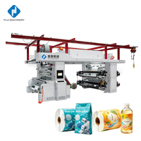 Machine d'impression de bavoirs jetables pour bébés, imprimante flexographique de type empilable, automatique, sans arbre, à entraînement servo, multicolore, haute vitesse