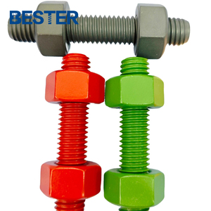 Nặng Hex cấu trúc A325 28mm x 1000mm <span class=keywords><strong>ASTM</strong></span> A193 một 193M <span class=keywords><strong>GR</strong></span> B7 M24 Stud bu lông với <span class=keywords><strong>ASTM</strong></span> A194 hạt - Product Image 3