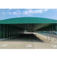Carpa Plegable Portátil de PVC para Exteriores, Techo Deslizante, Cobertizo de Almacenamiento, Carpa para Coches, de Gran Venta